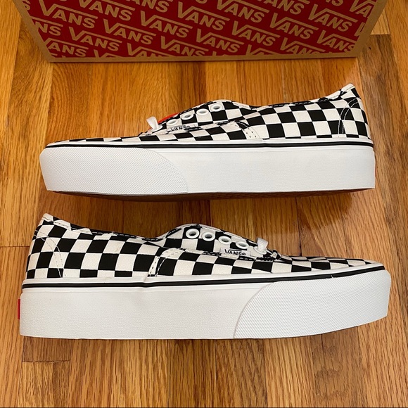 Vans Authentic Checkerboard Platform Women’s Sneakers - Picture 6 of 6